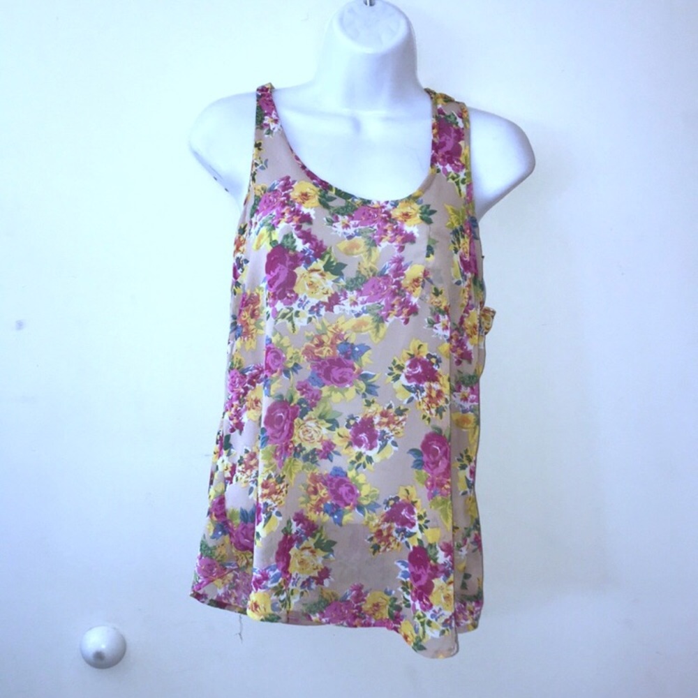 Route 66 floral sheer tank for spring s new